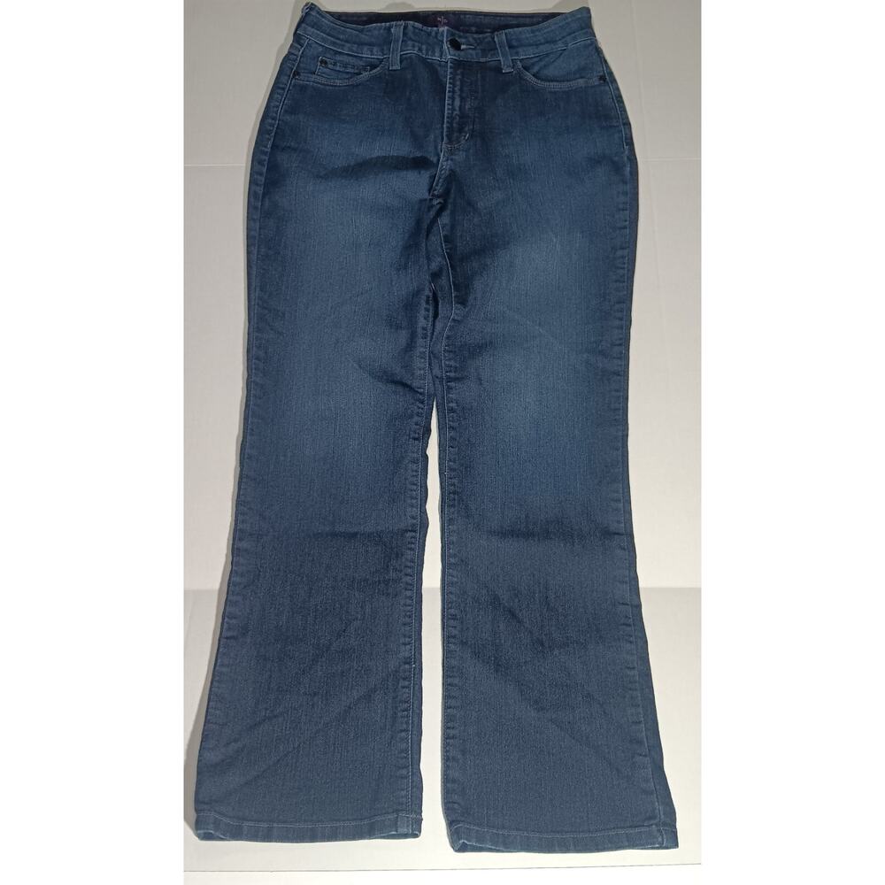 Classic NYDJ (Not Your Daughter’s Jeans) straight leg denim jeans in a flatterin